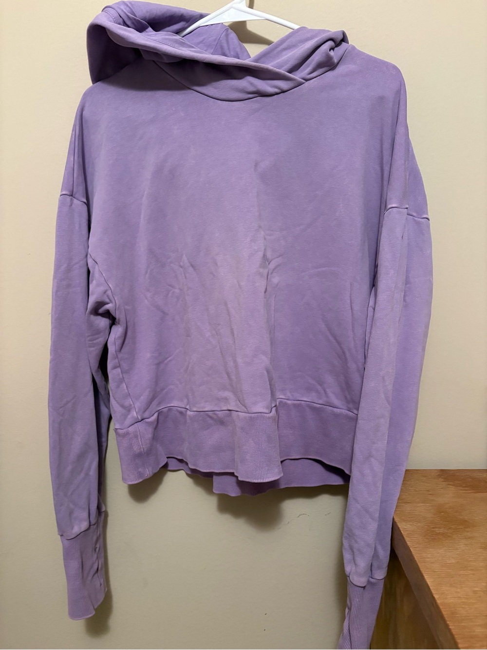 JoyLab Lavender Hooded Pullover Sweater